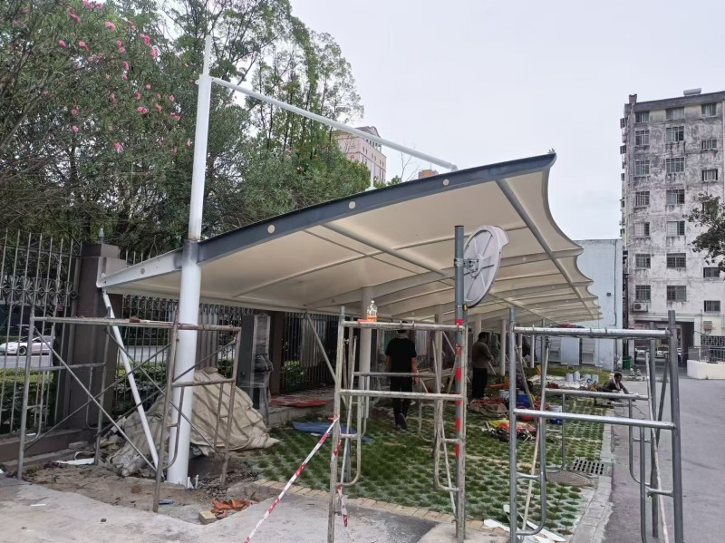 青浦区厂区仓储推拉雨棚哪家靠谱？可伸缩推拉棚生产安装公司-1